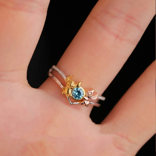 Stitch ring female hollow out